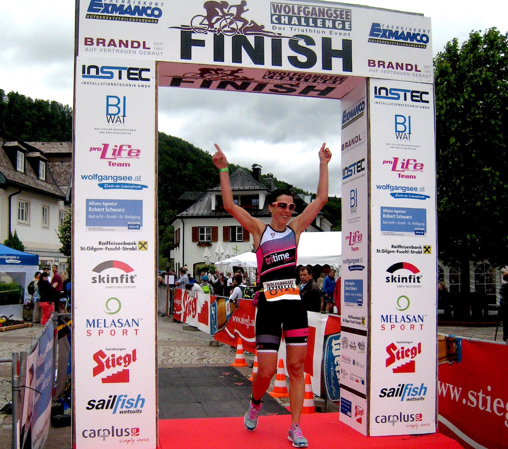 Sieg für Triathletin sigi Mutscheller bei der Wolfgangsee Challenge
