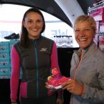 Anja Beranek beim Ironman Frankfurt auf der Expo