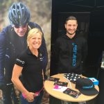 Prof-Triathletin Anja Beranek auf der Triathlon-Messe in Roth