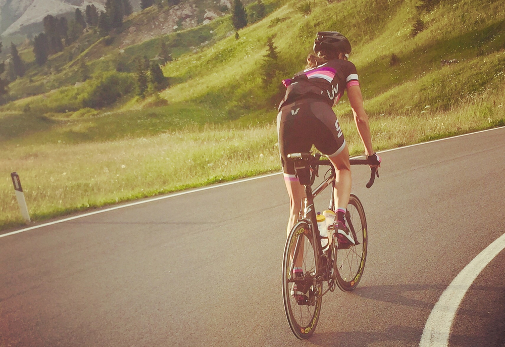 Radtraining in den Bergen