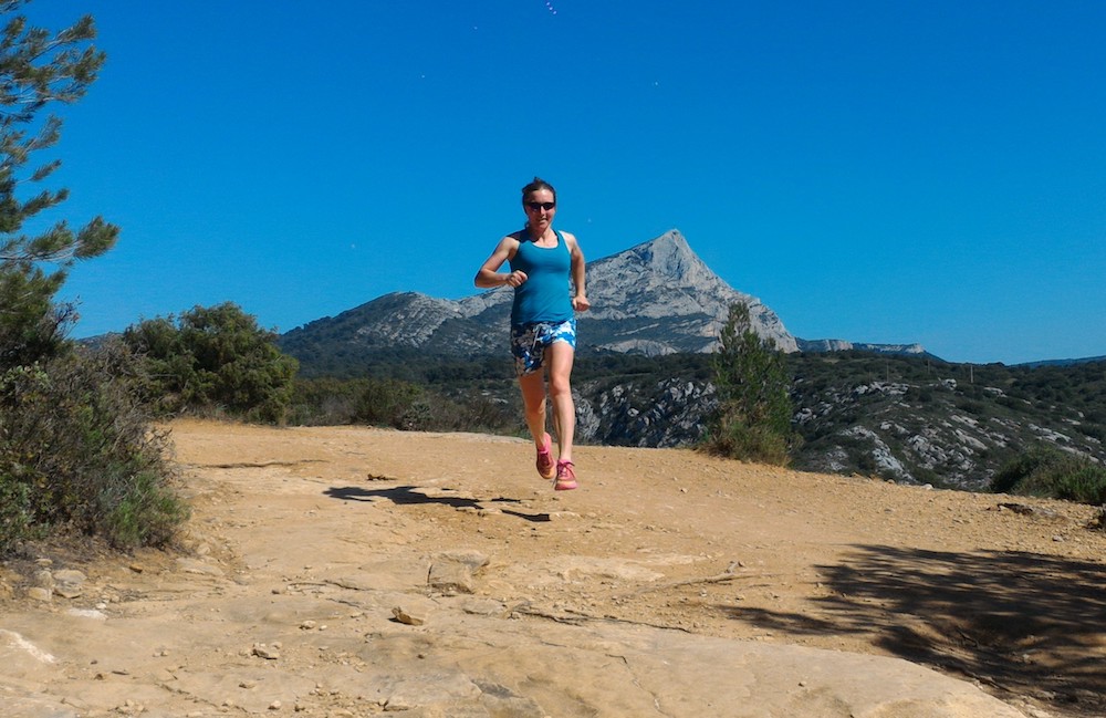 Simone Schwarz beim Trailrunning in Frankreich