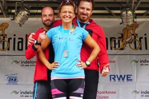 Staffel beim 10. Indeland-Triathlon