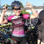 tritime women Botschafterin Jenni Eisenhuber beim Radmarathon in Bimbach