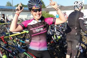 tritime women Botschafterin Jenni Eisenhuber beim Radmarathon in Bimbach