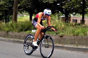 Sigi Mutscheller bei der Triathlonpremiere und Mühlacker