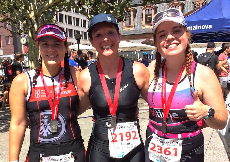 Das tritime women team beim City Triathlon Frankfurt