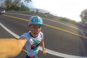 Laura Philipp beim Laufen auf dem Ali'i Drive in Kona