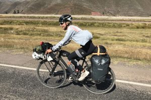 Wiebke beim Bike Packing