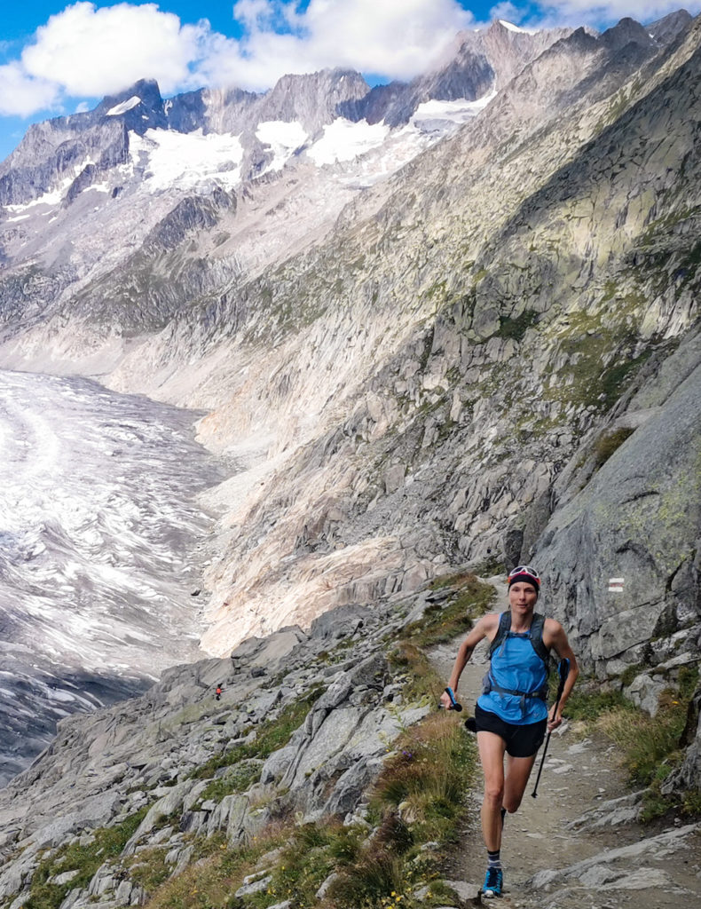 Meike beim Trailrunning